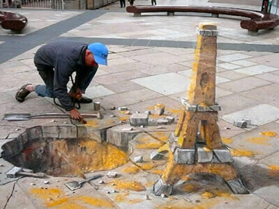 Arte 3D callejero y varios.