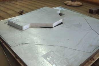 waterjet, corte por agua, aluminios.