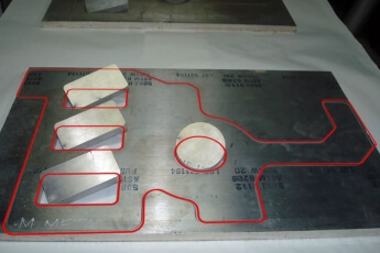 waterJet, aluminios.