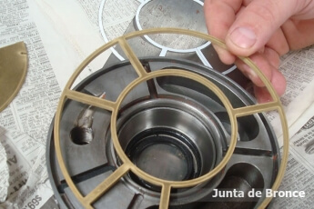 waterJet Bronce pieza para motor