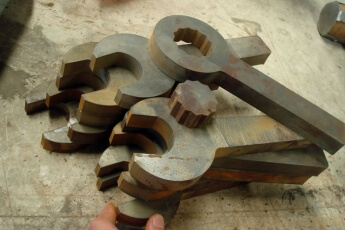 waterjet planchuelas hierros