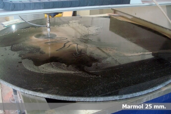 waterjet, marmoles.