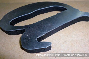 PVC + frente de acero.